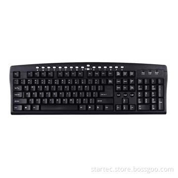 USB keyboard with 20 hot keys, much easier to access multimedia and internet function